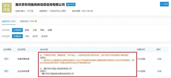 京东小贷牌照持续收缩，业务聚焦重庆信息咨询服务